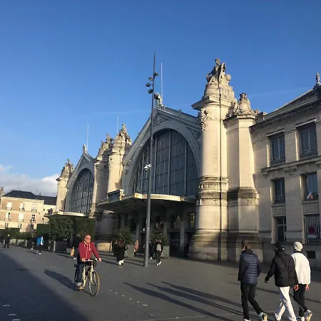 Studio Avec Balcon & Parking Gratuit - Tours Gare Exterior foto