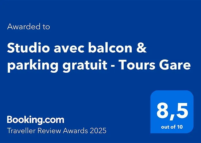 Studio Avec Balcon & Parking Gratuit - Tours Gare